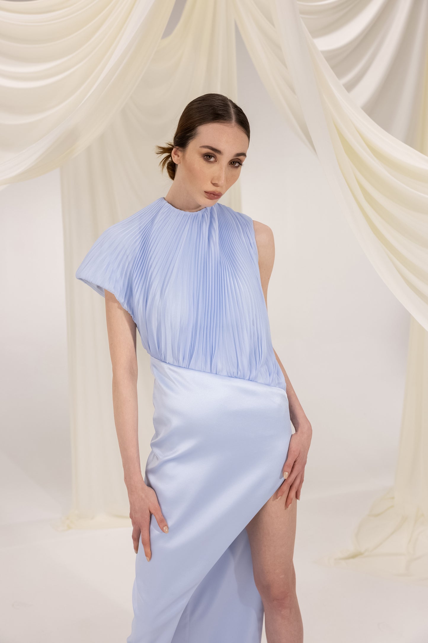 OPHELIA BABY BLUE MAXI DRESS