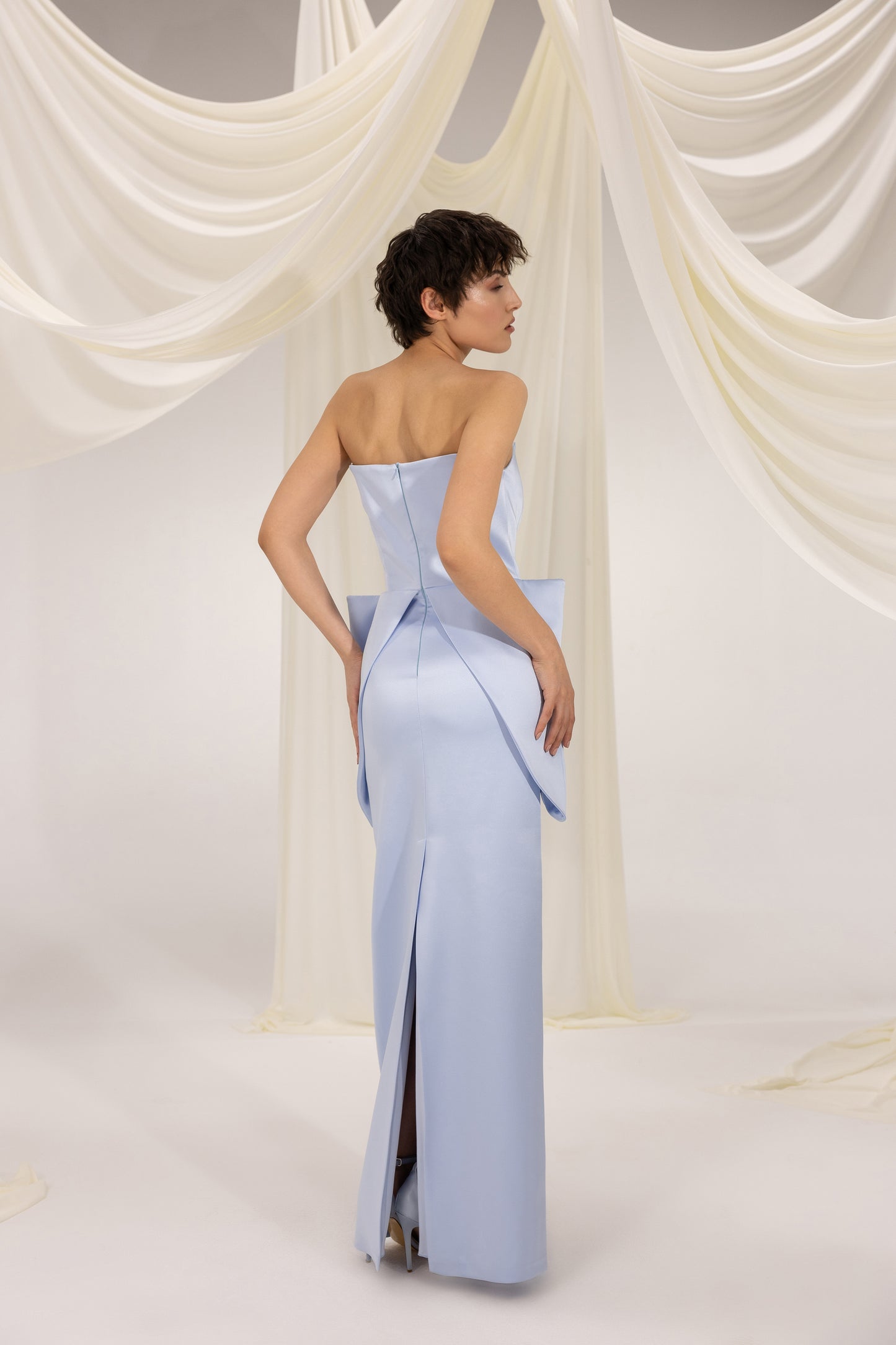 FRANCESCA BABY BLUE MAXI DRESS