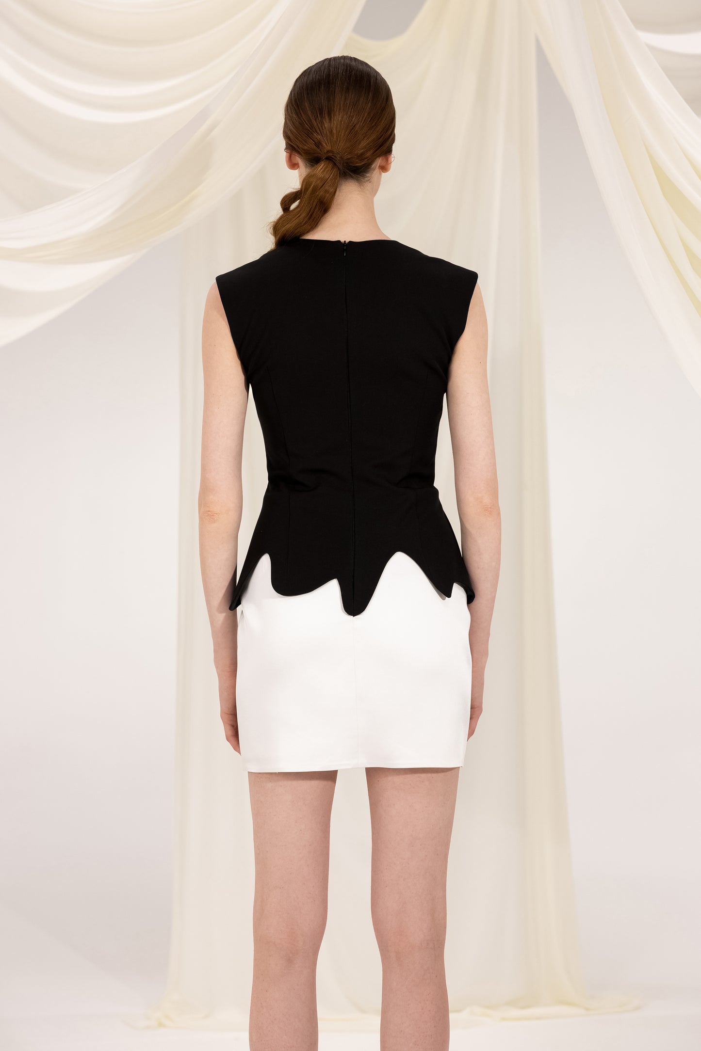 AMELIA BLACK & WHITE MINI DRESS