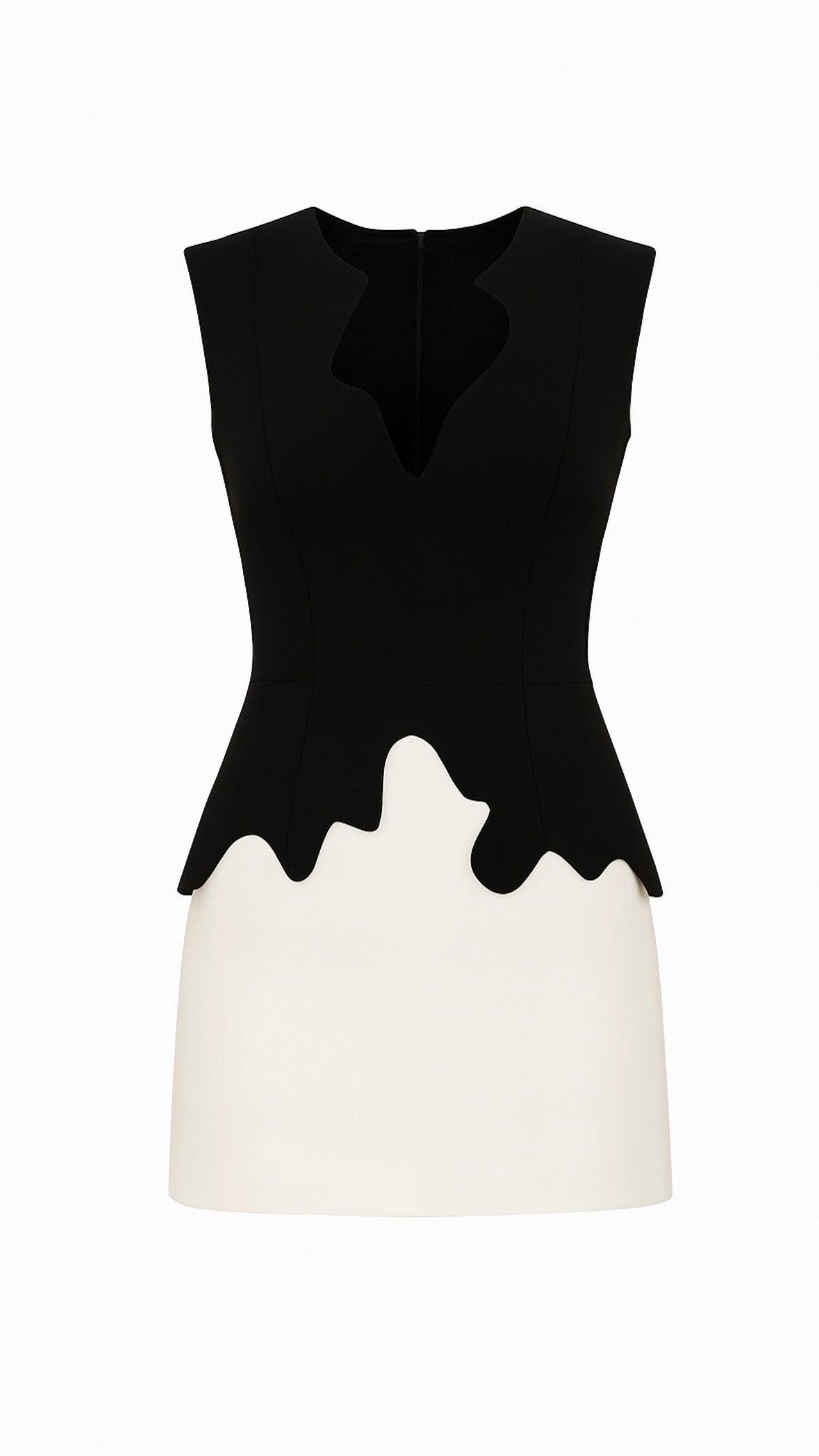 AMELIA BLACK & WHITE MINI DRESS