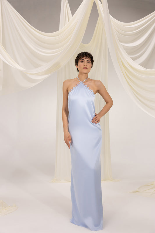 DAPHNE BABY BLUE MAXI DRESS