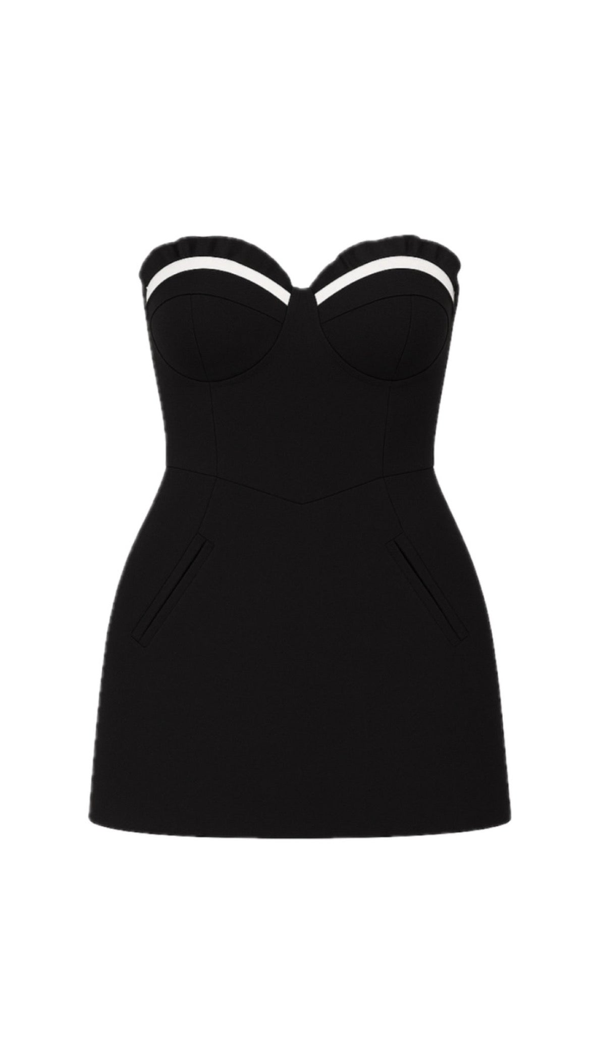 SERAPHINA BLACK & WHITE MINI DRESS