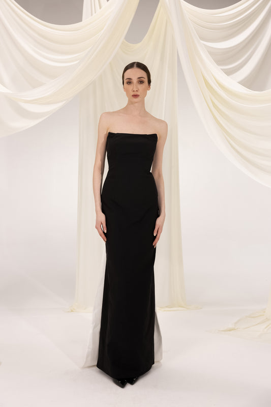 CAMILLA BLACK & WHITE MAXI DRESS
