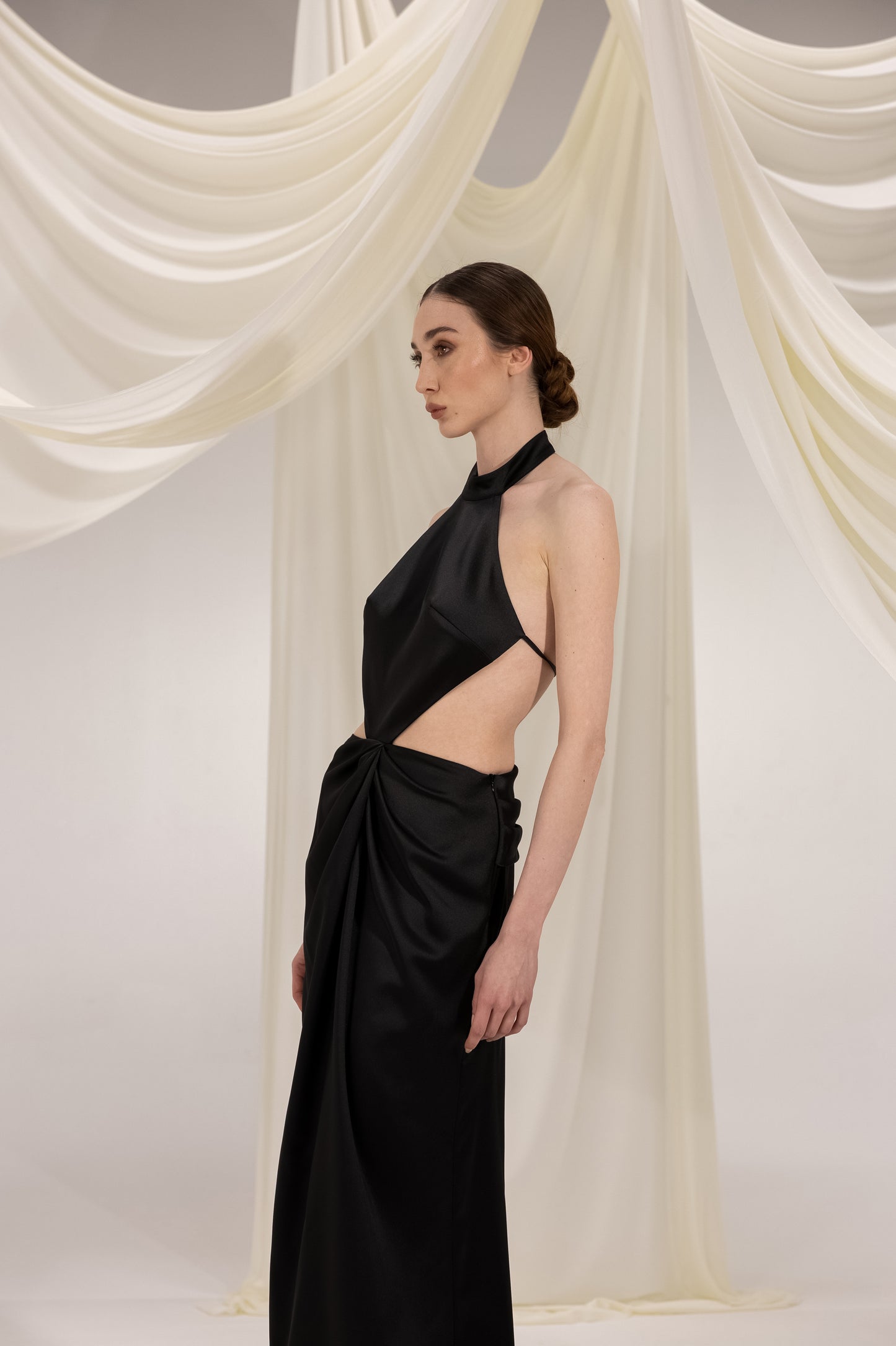 DAMON BLACK MAXI DRESS