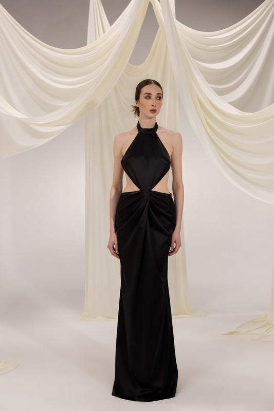 DAMON BLACK MAXI DRESS