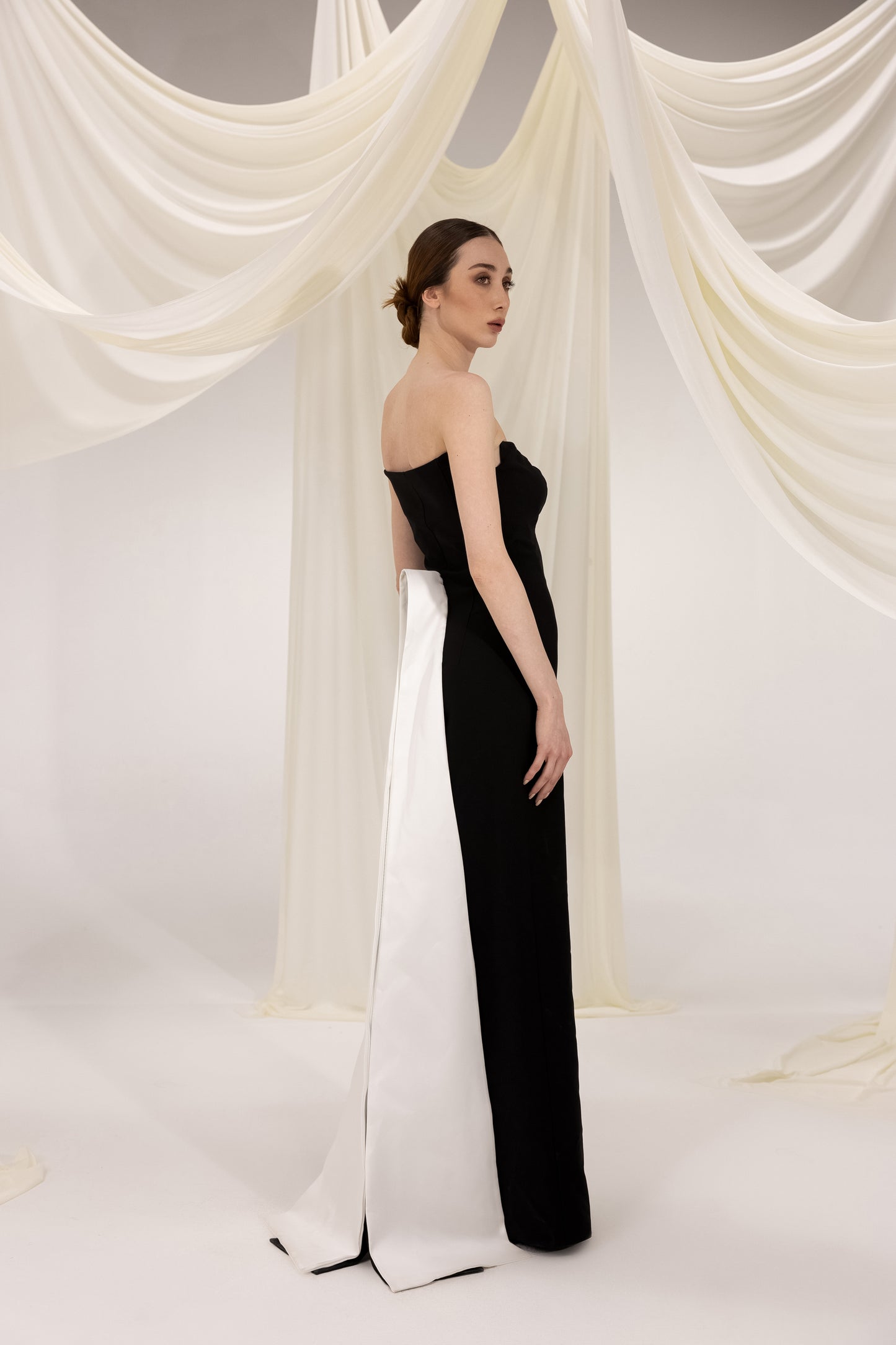 CAMILLA BLACK & WHITE MAXI DRESS