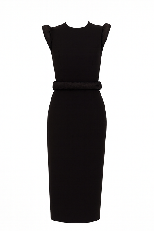 MARIA BLACK MIDI DRESS