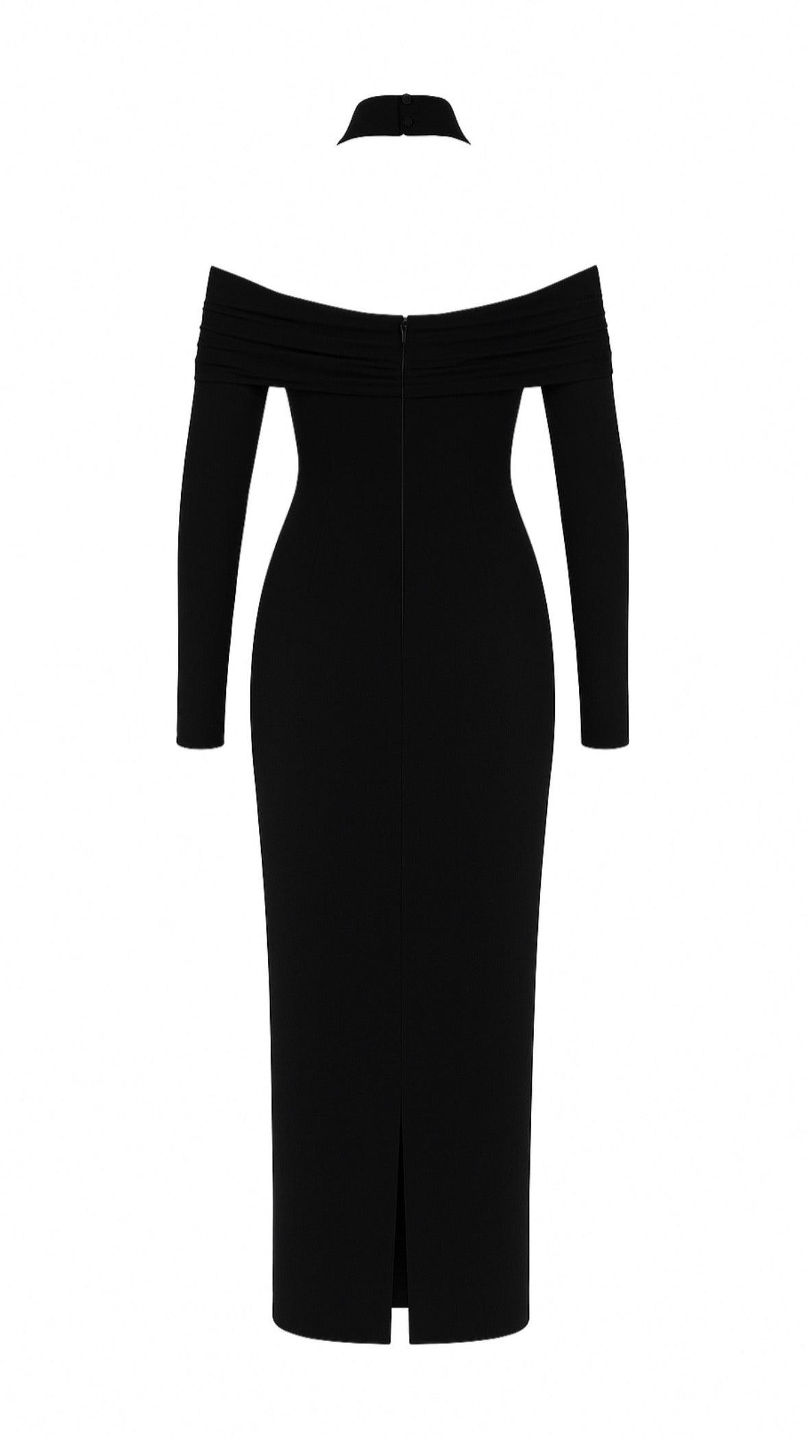 LUCA BLACK MIDI DRESS