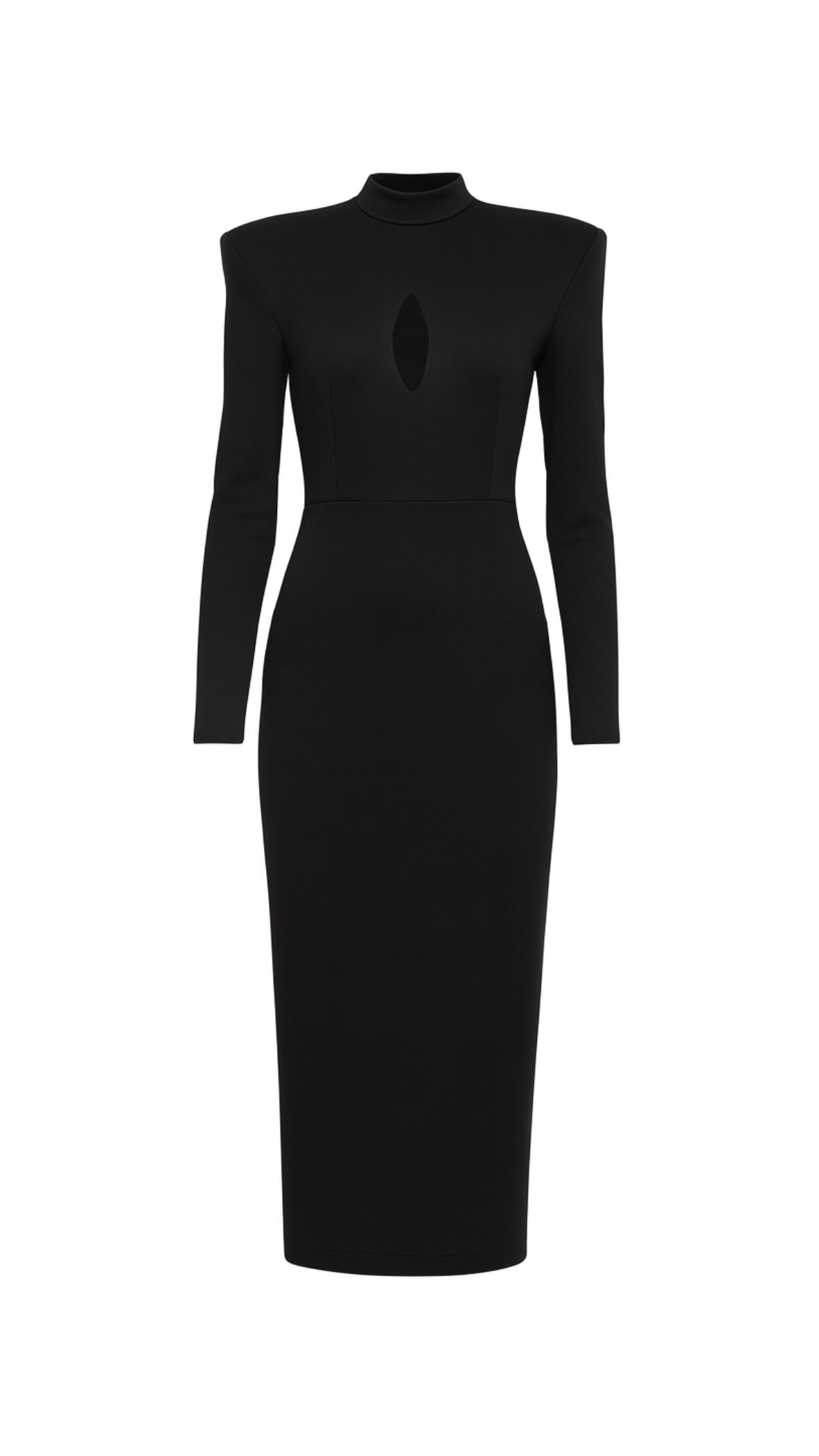 URSULA BLACK MIDI DRESS