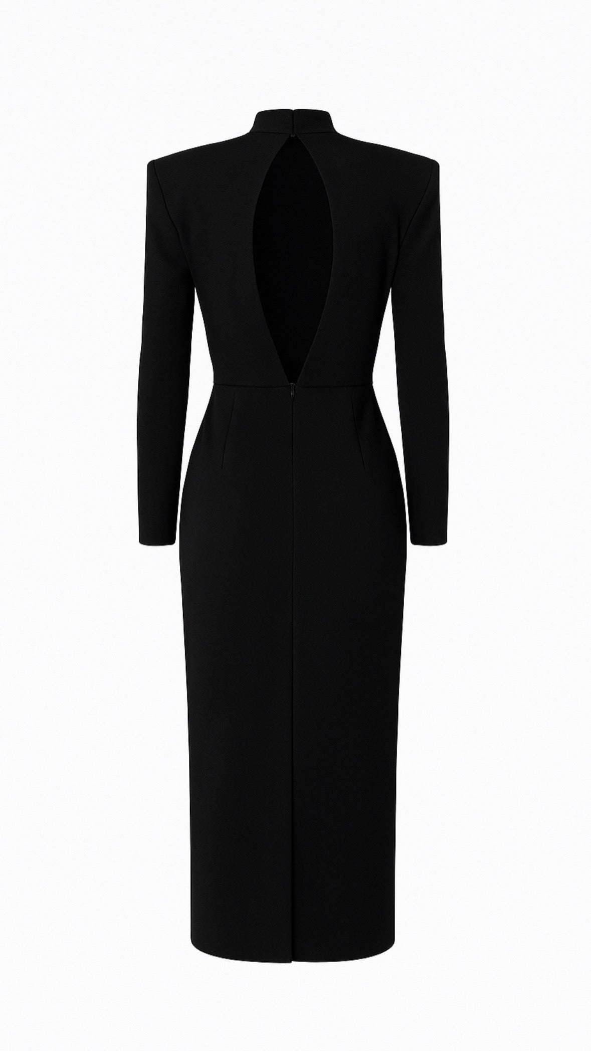 URSULA BLACK MIDI DRESS