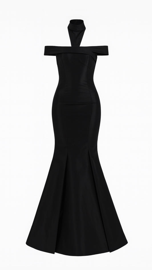 AMIR BLACK MAXI DRESS