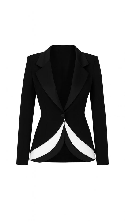 RIVA BLACK & WHITE BLAZER