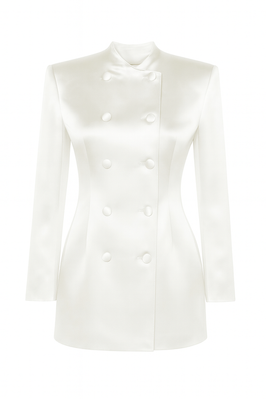 AURORA WHITE BLAZER DRESS