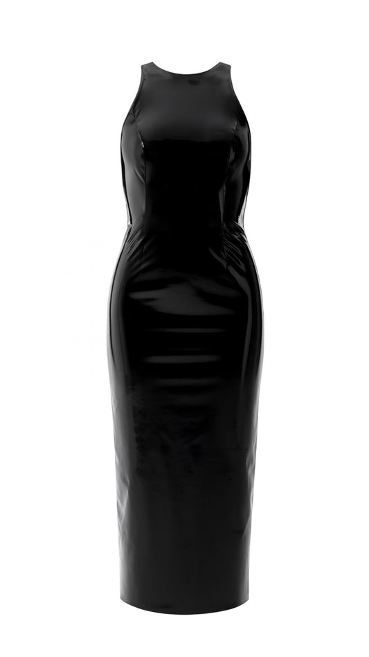 BLOSSOM BLACK MIDI DRESS