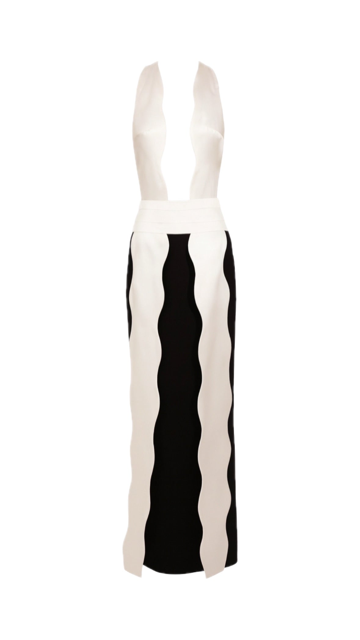 ESMERALDA BLACK & WHITE MAXI DRESS